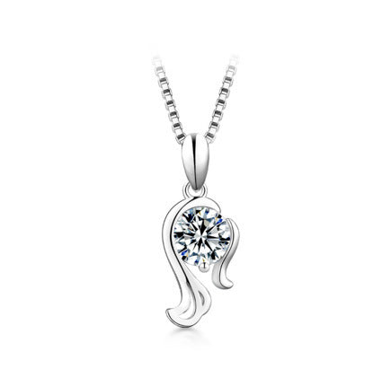 12 Constellation Pendant 925 Silver 1 Karat Moissanite Twelve Constellations Necklace Female