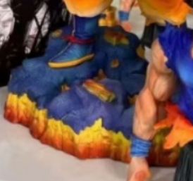 two heads goku PVC Figure for Home Decoration