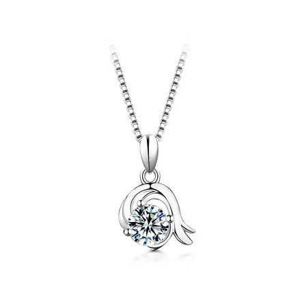 12 Constellation Pendant 925 Silver 1 Karat Moissanite Twelve Constellations Necklace Female