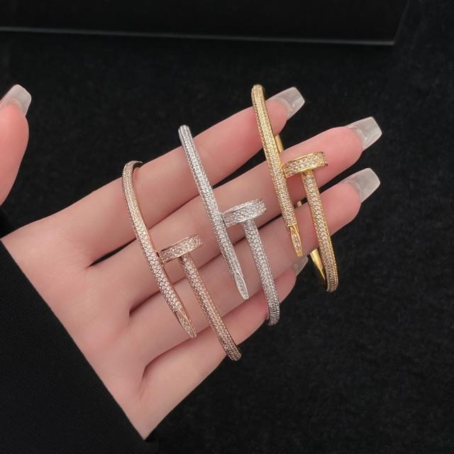 Full Diamond Nail Bracelet (Size 16, 17, 18)