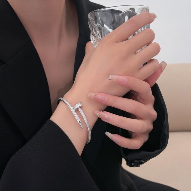 Full Diamond Nail Bracelet (Size 16, 17, 18)