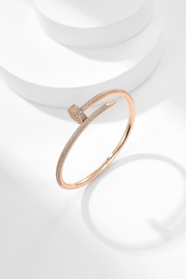 Full Diamond Nail Bracelet (Size 16, 17, 18)