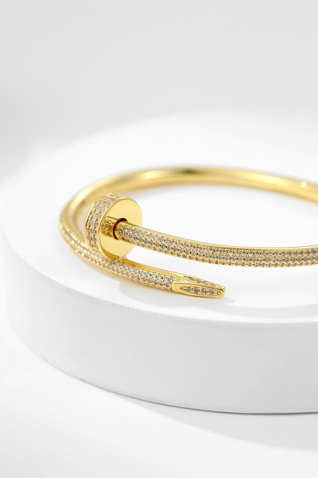 Full Diamond Nail Bracelet (Size 16, 17, 18)